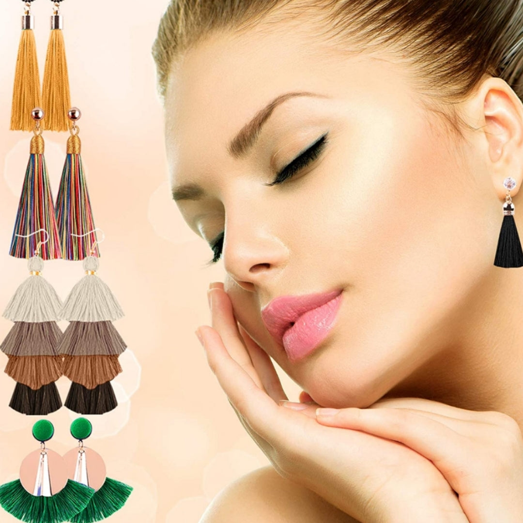 Tassel earing colorful