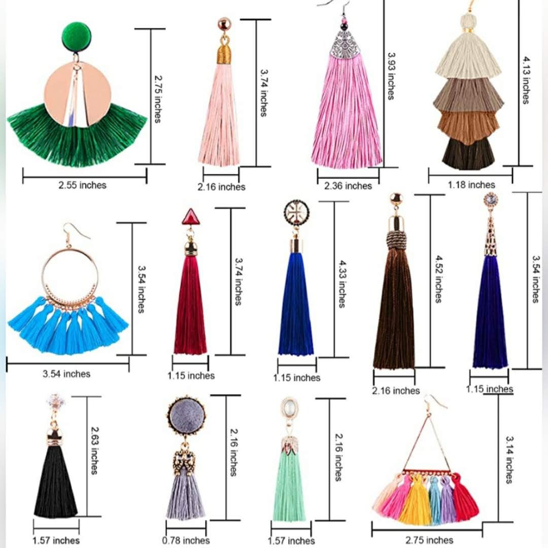 Tassel earing colorful