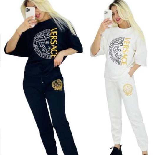Versace 2 Piece Women Set Outfits
