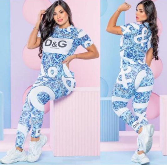 2 Piece D & G Outfit Women Set