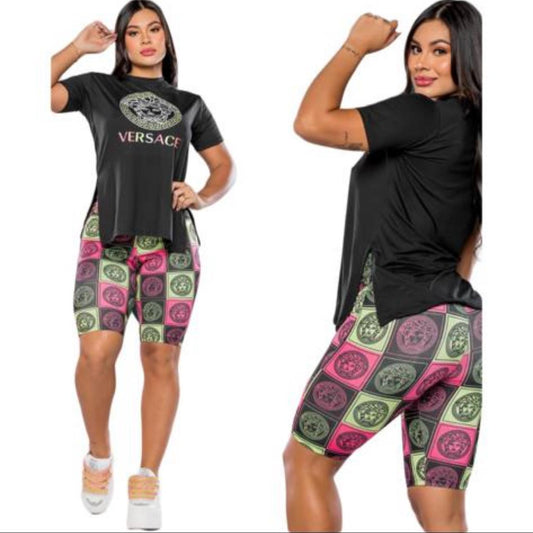 2 Piece Versace Outfit  Women Set