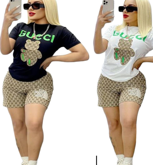 2 Piece Women Gucci Outfit Set
