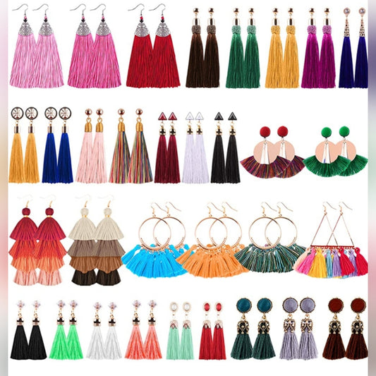 Tassel earing colorful