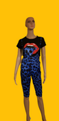 2 piece outfits sets women sequins tongue
