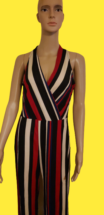 Women's V neck jumpsuits