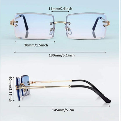 Rectangle retro sunglasses